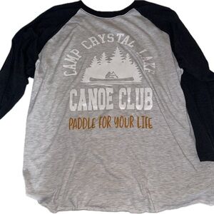 Friday the 13th Camp Crystal‎ Lake Baseball Tee.